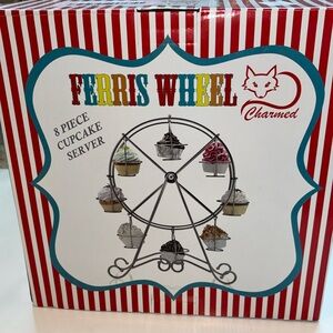 Charmed Ferris Wheel 8 pc cupcake server New